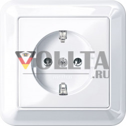 Schneider серия: Merten MEG2401-1225 Atelier-M SCHUKO-розетка 16А, цвет:белый, тон:глянец