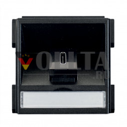 Кабель мультимедийного модуля EVOline 1x USB 3.1 тип C 1,0 м / сменная часть 50×50