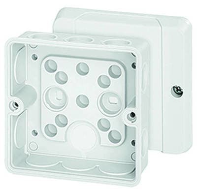 Hensel DE9321 Кабельная распределительная коробка 2,5mm 3-фазный 4mm 1-о фазный, без клеммы, белый, IP55