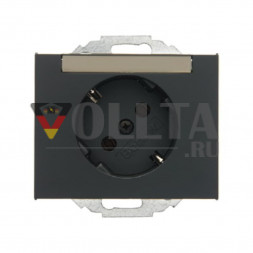 Berker 47287106 K1 SCHUKO-розетка 16А, цвет:антрацит, тон: матовый