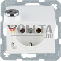 Berker 41631909 S.1 розетка полярная белизна матовая SCHUKO