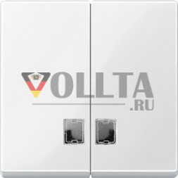 Merten 438519 System M серийный выключатель крышка, цвет:полярная белизна, тон:глянец