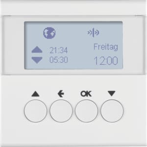 Berker 85745189 KNX-радио таймер для жалюзи quicklink полярно-белый, глянцевый Berker S.1/B.3/B.7