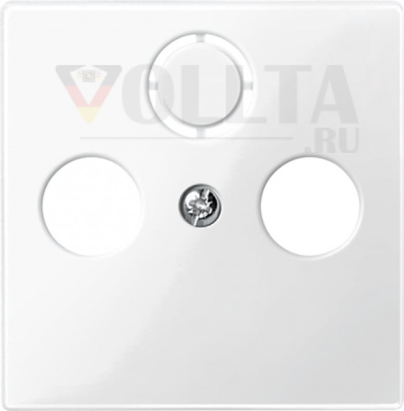 Merten 296719 System M ТВ розетка крышка, цвет:полярная белизна, тон:глянец