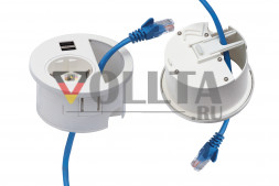 EVOline Circle80 / Черный / Питание / USB-AA / Кабельный выход
