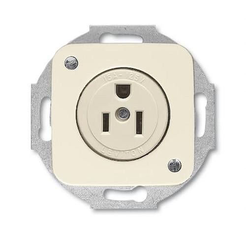 Busch-Jaeger 3016 EUC-212 Вставка розетки Busch-Nema с центральной платой, 2-полюсная (2 P + E), 20 A белая