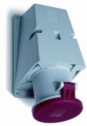 ABB Stotz-Kontakt 363RS6, настенная розетка для поверхностного монтажа, 63 А, IP44 6ч, 3P+E, 2CMA167498R1000