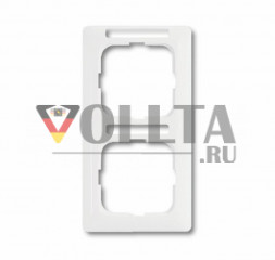 Busch-Jaeger 1722NSKA-214 Reflex SI, рамка двойная, вертикальная, цвет: альпийский белый