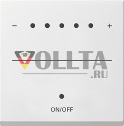 Gira 226027 System55 Touch-Диммер крышка, цвет:чисто белый, тон: матовый