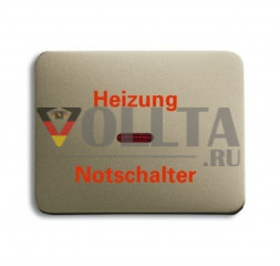 Busch-Jaeger 1789H-260 Alpha exclusive отопление аварийный выключатель крышка, Цвет алюминевый тон: паладиум