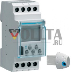 Недельный таймер Hager EG103D 1W/16A 2PLE цифровой