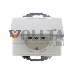 Berker 47480069 Arsys SCHUKO-розетка  16А, цвет:полярная белизна, тон:глянец