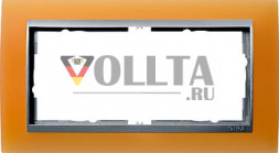 Gira 100253 Event рамка двойная,  без перегородки цвет: оранж