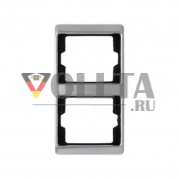 Berker 13240004 Arsys рамка двойная, вертикальная, цвет: благородная сталь