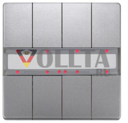 Berker 75162093 BIQ KNX сенсорный стандарт двойная, цвет: благородная сталь