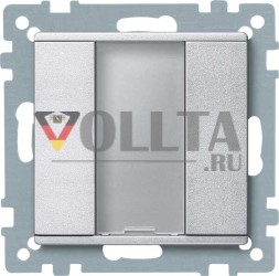 MERTEN 627560 кнопка 1-позиционная алюминиевая система M