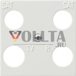 Gira 025840 центральная пластина 4-х сторонняя Hirschmann S-Color чистый белый