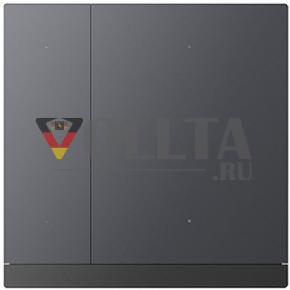 Berker 75162593 BIQ KNX сенсорный комфорт двойная,   цвет: благородная сталь