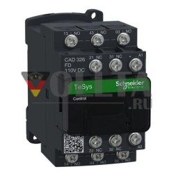 Контактор Schneider Electric CAD326FD 3S2o 110 В постоянного тока