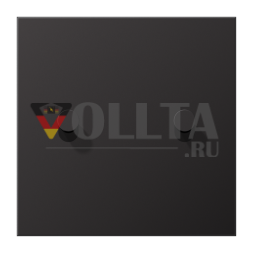 Крышка Jung AL12-5DK01 с коромыслом, конусная, односторонняя, 2 коромысла, серия LS 1912, темная (крашеный алюминий)