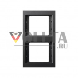 Berker 13237006 K1 рамка двойная, вертикальная, цвет:антрацит, тон: матовый