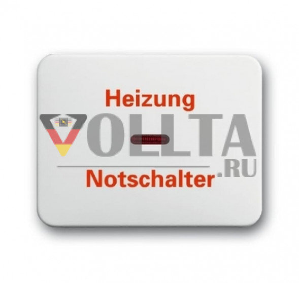 Busch-Jaeger 1789H-24    Alpha отопление аварийный выключатель крышка, белый, тон: матовый
