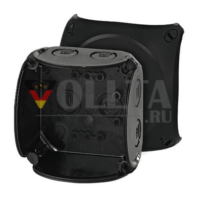 Hensel KF0200B Кабельная распределительная коробка 2,5mm без клеммы, IP67 цвет:черный,
