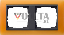 Gira 021287 Event рамка двойная,  цвет: оранж