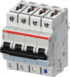 ABB Stotz-Kontakt S403M-B6NP, миниатюрный автоматический выключатель B, 6A, NP, 10kA, 4P, втычной защищенный нейтральный проводник, 2CCS573103R8065