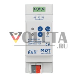 MDT AKK-0216.03 Переключающий привод 2-ходовой, 2TE, REG, 16A, 70, 10EVG, 230VAC, компактный