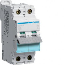 Автоматический выключатель Hager NCN506 1-полюсный +N C6A 10kA 2M