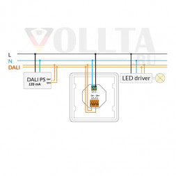 LUNATONE 24035410-PS-G000 Сенсорная панель DALI-2 | без надписей, с питанием от шины
