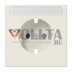 Центральная пластина Jung LS1520NAPL для розеток SCHUKO® с полем для надписи, дюропласт, серия LS, белая