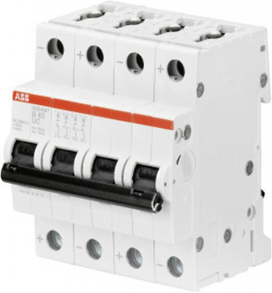 Автоматический выключатель ABB Stotz-Kontakt S204MT-B10UC B10A 4-полюсный, 10 кА, 2CDS274065R0105