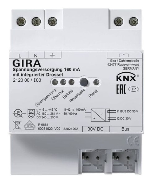Блок питания шины KNX GIRA 212000 | 160 мА