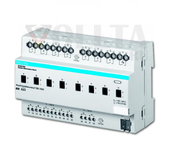 Busch-Jaeger 6197/24 KNX переключатель/диммер/выключатель 8-ой