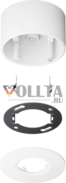Jung PMM-AP-SET-WW комплект для поверхностного монтажа для датчика присутствия KNX / автоматического выключателя, альпийский белый