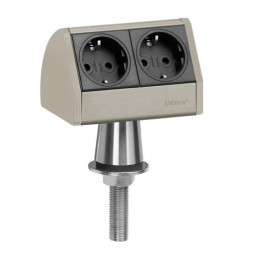 EVOline T-Dock / 2 розетки / крышки Alanox