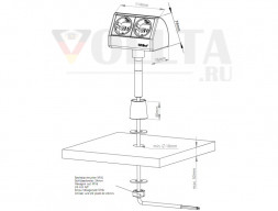 EVOline T-Dock / 2 розетки / крышки Alanox