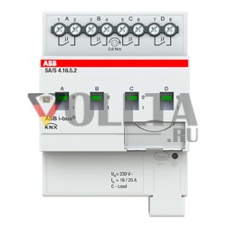 ABB Stotz-Kontakt 2CDG110266R0011 SA/S4.16.5.2 4-канальный 16A C-load REG переключающий привод