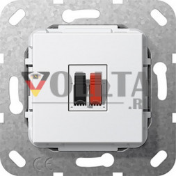 Gira 569203 System55 Аудио-розетка 1-я, цвет:чисто белый, тон:глянец