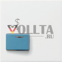 Gira 023103 System55 кнопка вызова, крышка, цвет:чисто белый, тон:глянец
