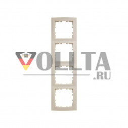 Berker 10148982 S1 рамка четверная цвет: кремово-белый, тон:глянец