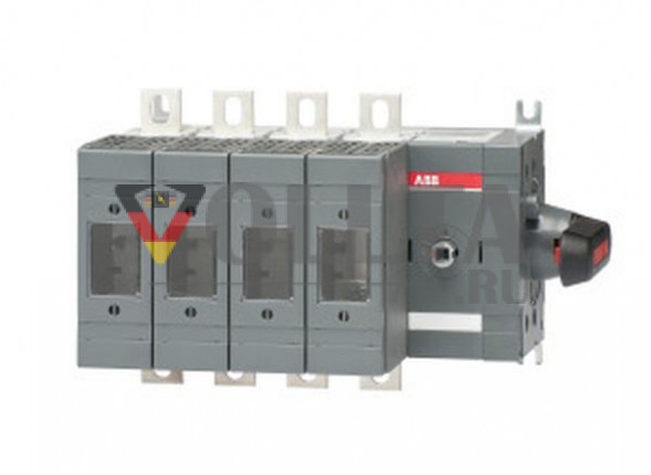 ABB Stotz-Kontakt OS125GDS40N2K, выключатель нагрузки для предохранителя 4-полюсный 125A с непосредственно установленной рукояткой, 1SCA115934R1001