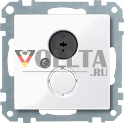 Schneider серия: Merten 296925 System M Динамик-розетка крышка, цвет:белый, тон:глянец