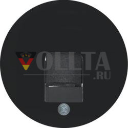 Berker 11702045 Центральная часть с пылезащитным слайдером черная, глянцевая Berker R.1/R.3
