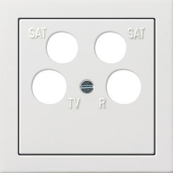 Gira 0259112 центральная пластина 4-позиционный fuba ECG Astro поверхностный выключатель чисто белый