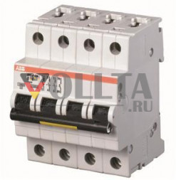 ABB Stotz-Kontakt S203P-C50NA, Автоматический выключатель C-Char., 15 кА, 50 А, 3P+NA, 2CDS283103R0504