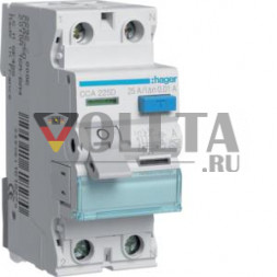 Устройство защитного отключения Hager CCA225D 25A 2-полюсное 0.01AA