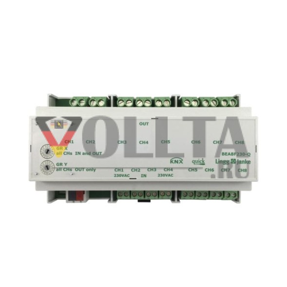 LINGG&amp;JANKE Q79242 KNX-переключающий актуатор с бинарными входами Quick | 8-позиционный, 230 В